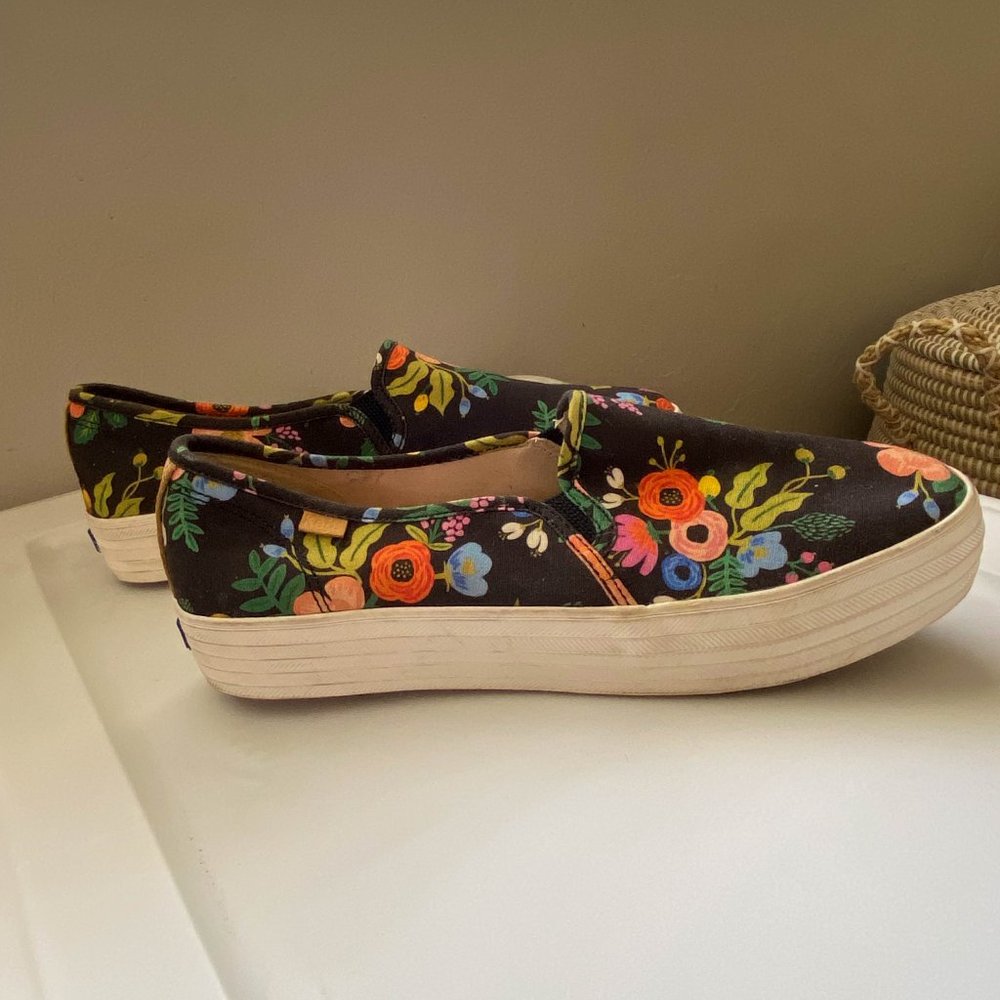 Keds X Rifle Paper Company Double Decker Sneakers - Picture 3 of 5